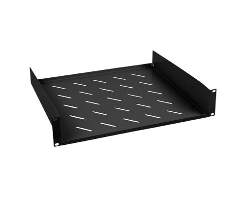 [Cabeus аксессуары к монтажным шкафам] Cabeus SH-J017-2U-400-BK Полка перфорированная для шкафов 19