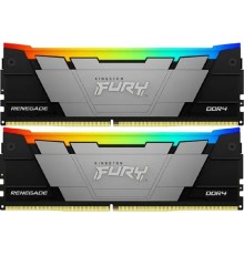 Память оперативная/ Kingston 32GB3600MT/s DDR4 CL16DIMM (Kit of 2)1Gx8 FURYRenegadeRGB