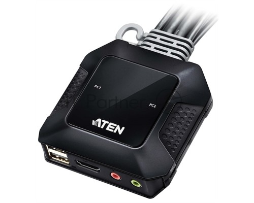 Переключатель ATEN 2-Port USB 4K HDMI Cable KVM Switch