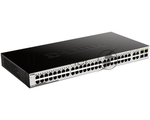 Коммутатор D-Link DGS-1052/A2A, L2 Unmanaged Switch with 48 10/100/1000Base-T and 4 100/1000Base-T/SFP combo-ports. 16K Mac address, 802.3x Flow Control, Auto MDI/MDI-X, 802.1p QoS, D-Link Green technology, Me