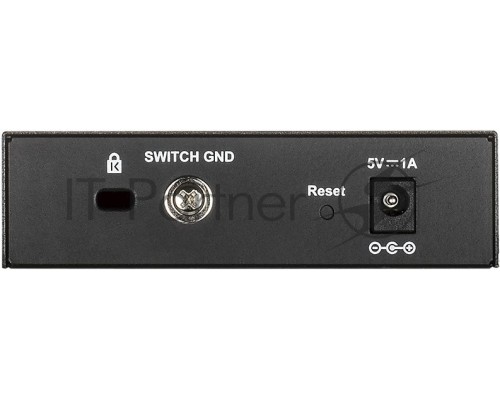 Коммутатор D-Link DGS-1100-05V2/A1A, L2 Smart Switch with 5 10/100/1000Base-T ports.8K Mac address, 802.3x Flow Control, Port Trunking, Port Mirroring, IGMP Snooping, 32 of 802.1Q VLAN, VID range 1-4094, Loopba