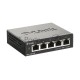 Коммутатор D-Link DGS-1100-05V2/A1A, L2 Smart Switch with 5 10/100/1000Base-T ports.8K Mac address, 802.3x Flow Control, Port Trunking, Port Mirroring, IGMP Snooping, 32 of 802.1Q VLAN, VID range 1-4094, Loopba
