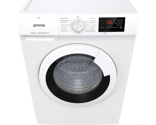 Стиральная машина Gorenje WHE60SFS белый загр. фронтальная макс.: 6 кг 1000об/мин класс: А+++