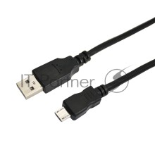 Кабель USB (шт. micro USB - шт.USB A) 3 метра, черный REXANT