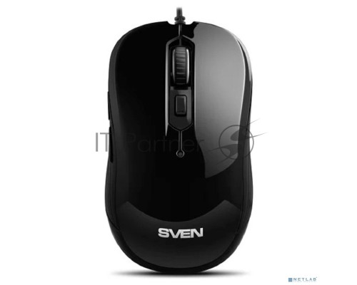 Мышь проводная SVEN RX-520S черный, 3200 dpi, USB, кнопки - 6