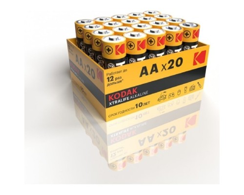 [Батарейка] Kodak LR06-20 Bulk Xtralife Alkaline (20/360/21600) (20 шт. в уп-ке)