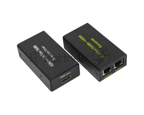Удлинитель HDMI по витой паре RJ-45(8P-8C) кат. 5е/6, передатчик+приемник  REXANT