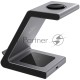 Зарядное устройство Prestigio ReVolt A8, 3-in-1 wireless charging station for iPhone, Apple Watch, AirPods, wilreless output for phone 7.5W/10W, wireless output for AirPods 5W, wireless output for Apple Watch 2.5W, material: aluminum+tempered glass, spac