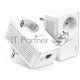 Сетевой адаптер TP-Link AV1000 Gigabit Passthrough Powerline Starter KitSPEED: 1000 Mbps PowerlineSPEC: Broadcom CPU, HomePlug AV2, 1+1 Gigabit PortFEATURE: Plug and Play, tpPLC Utility, Pair for More Security, Extra Power SocketKIT: 2× TL-PA7017P