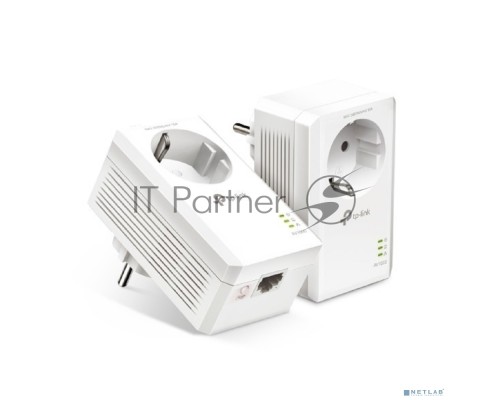 Сетевой адаптер TP-Link AV1000 Gigabit Passthrough Powerline Starter KitSPEED: 1000 Mbps PowerlineSPEC: Broadcom CPU, HomePlug AV2, 1+1 Gigabit PortFEATURE: Plug and Play, tpPLC Utility, Pair for More Security, Extra Power SocketKIT: 2× TL-PA7017P