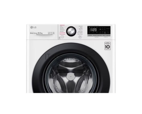 Стиральная машина LG TW4V3RS6W белый, загрузка фронтальная 10,5 кг, 1400 об/мин., класс: А