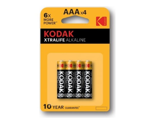 [Батарейка] Kodak LR03-4Bl Xtralife Alkaline [K3A-4] (40/200/32000) (4 шт. в уп-ке)