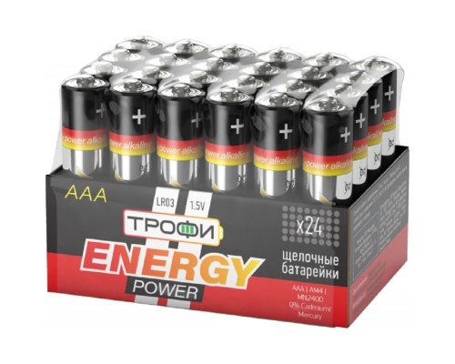 [Батарейка] Трофи LR03-24 Bulk Energy Power Alkaline (24/1080/32400) (24 шт. в уп-ке)