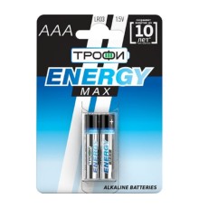 Трофи LR03-2Bl Energy Max Alkaline (60/480/19200) (2 шт. в уп-ке)