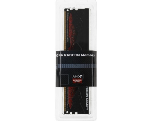 Оперативная память AMD 16GB DDR4 2666 DIMM R7 Performance Series Black Gaming Memory R7S416G2606U2S Non-ECC, CL16, 1.2V, Heat Shield, RTL