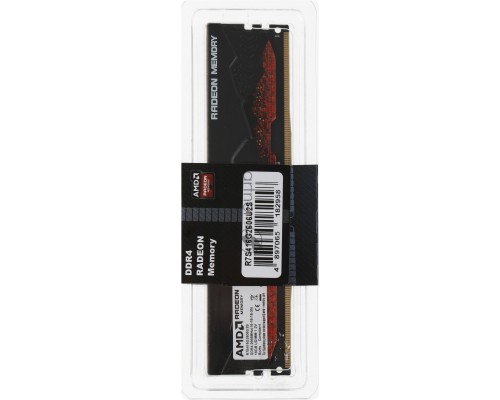 Оперативная память AMD 16GB DDR4 2666 DIMM R7 Performance Series Black Gaming Memory R7S416G2606U2S Non-ECC, CL16, 1.2V, Heat Shield, RTL