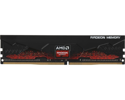 Оперативная память AMD 16GB DDR4 2666 DIMM R7 Performance Series Black Gaming Memory R7S416G2606U2S Non-ECC, CL16, 1.2V, Heat Shield, RTL