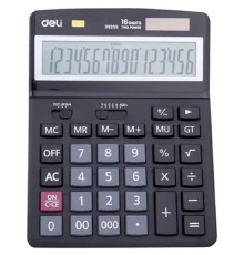 Калькулятор настольный Deli E39259 черный 16-разр.