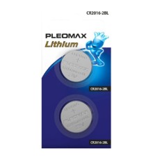 Pleomax CR2016-2Bl Lithium (60/240/43200) (2 шт. в уп-ке)