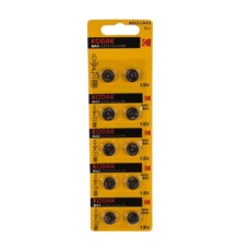Kodak AG12 (386) LR1142, LR43 [KAG12-10] Max Button Cell (100/1000/70000) (10 шт. в уп-ке)