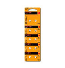 Kodak AG3 (392) LR736, LR41 [KAG3-10] Max Button Cell (100/1000/80000) (10 шт. в уп-ке)