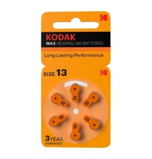 Kodak ZA13-6Bl [KZA13-6] Max Hearing Aid (60/300/45000) (6 шт. в уп-ке)