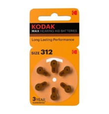 Kodak ZA312-6Bl [KZA312-6] Max Hearing Aid (60/300/45000) (6 шт. в уп-ке)