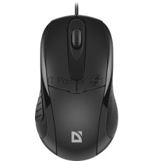 Мышь проводная Defender Standard MB-580 черный, 1000 dpi, USB, кнопки - 3