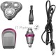 Бритва Galaxy Line GL 4210, серый, аккумуляторная, вр. непрер. раб. до 1,5 ч, ножи из нержав. стали, 3 сменных насадки: насадка-бритва, насадка-триммер для носа и ушей, насадка-триммер для точного, подравнивания контуров висков, усов и бороды, индикатор 