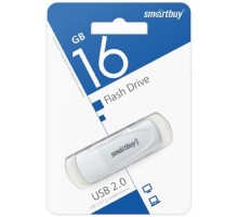 Smartbuy USB Drive 16GB Scout White (SB016GB2SCW)  FD 2.0 