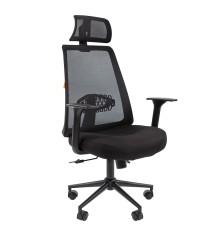 Офисное кресло Chairman 535 Россия BLACK ткань черный/серый (7142312)