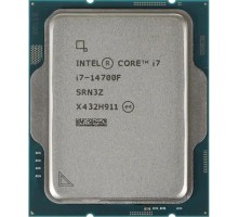 CPU Intel Core i7-14700F, 2.1ГГц, (Turbo 5.4ГГц), 20-ядерный, 33МБ, LGA1700, OEM