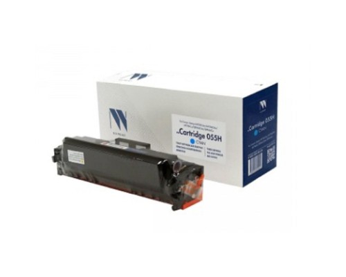 [Расходные материалы] Тонер-картридж NVP совместимый NV-055H Cyan (БЕЗ ЧИПА) для Canon i-Sensys MF742Cdw/MF744Cdw/MF746Cx/LBP663Cdw/LBP664Cx (5900k)