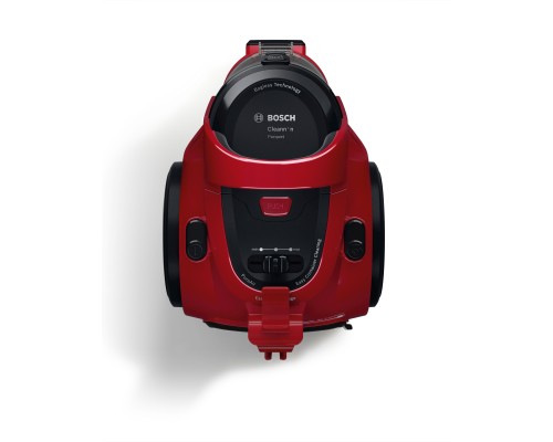 Пылесос Bosch BGC05AAA2 красный/черный, 350/700 Вт, уборка сухая, пылесборник контейнер 1.5 л