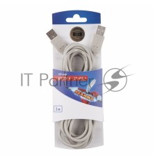 Шнур  шт. USB-А - шт. USB-A  3M  REXANT