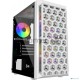 Компьютерный корпус Powercase Mistral Micro T3W, Tempered Glass, Mesh, 2x 140mm + 1х 120mm 5-color fan, белый, mATX (CMIMTW-L3)
