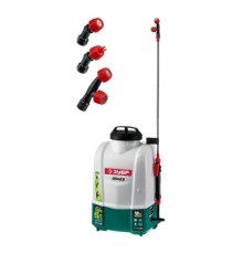 Опрыскиватель Зубр Мастер ОПЛ-10, аккумуляторный, наплечный, 10л, зеленый/белый