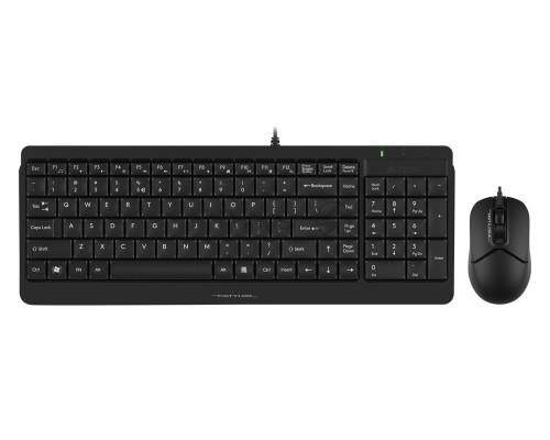 Клавиатура + мышь A4Tech Fstyler F1512 клав:черный мышь:черный USB