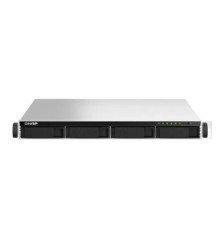 Сетевое хранилище без дисков/ SMB QNAP TS-464U-RP-8G NAS 4 HDD trays, rackmount 1U, 2 PSU. 4-core Intel Celeron N5105/N5095 2.0-2.9 GHz, 8 GB RAM MAX, 2x2.5 Gigabit Ethernet, 4xUSB, 1xHDMI . PCIe Gen 