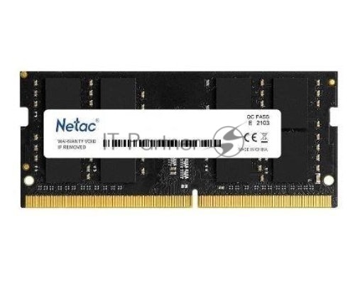 Оперативная память Netac 8GB DDR4 2666MHz SO-DIMM CL19 1.2V/NTBSD4N26SP-08 PC4-21300 CL19 SO-DIMM 260-pin single rank Ret