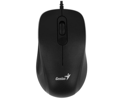 [Мышь] Мышь проводная Genius DX-101, Black, USB, разрешение 1200 DPI. Цвет: черный