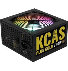 Блок питания Aerocool KCAS PLUS GOLD 750W <750W, ATX v2.4, APFC, Fan ARGB 12cm, 80+ Gold, Retail>