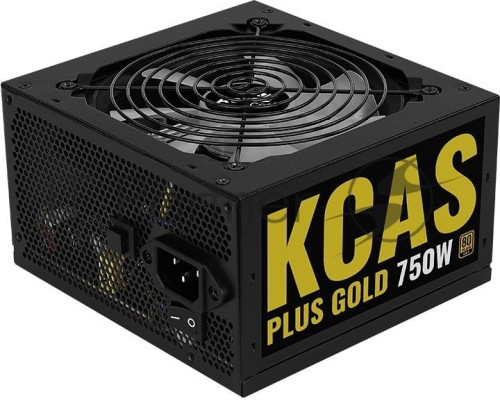 Блок питания Aerocool KCAS PLUS GOLD 750W <750W, ATX v2.4, APFC, Fan ARGB 12cm, 80+ Gold, Retail>