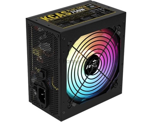 Блок питания Aerocool KCAS PLUS GOLD 750W <750W, ATX v2.4, APFC, Fan ARGB 12cm, 80+ Gold, Retail>