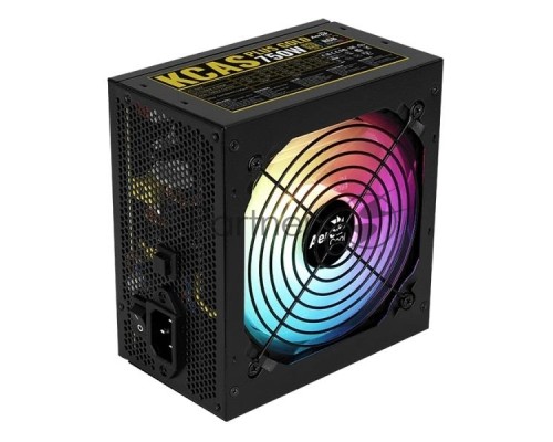 Блок питания Aerocool KCAS PLUS GOLD 750W <750W, ATX v2.4, APFC, Fan ARGB 12cm, 80+ Gold, Retail>