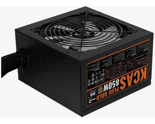Блок питания Aerocool KCAS PLUS GOLD 850W <850W, ATX v2.4, APFC, Fan ARGB 12cm, 80+ Gold, Retail>