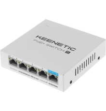 Keenetic POE+ SWITCH 5 (KN-4610) 5-портовый гигабитный коммутатор с 4 портами PoE+ и бюджетом мощности 60 Вт