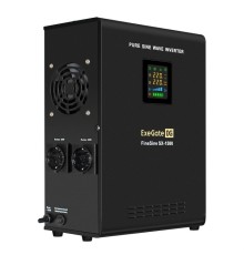 Exegate EX295998RUS ИБП (инвертор, синус, для котла) настенный ExeGate FineSine SX-1500.LCD.AVR.2SH <1500VA/1050W, чистая синусоида, цветной LCD-дисплей, AVR, 2*Schuko, линейно-интерактивный, внешняя 