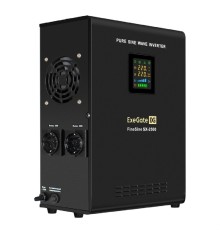 Exegate EX296002RUS ИБП (инвертор, синус, для котла) настенный ExeGate FineSine SX-2500.LCD.AVR.2SH <2500VA/1800W, чистая синусоида, цветной LCD-дисплей, AVR, 2*Schuko, линейно-интерактивный, внешняя 