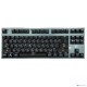 Клавиатура беспр. механ. Gembird KBW-G540L, BT 5.0/2,4 ГГц/USB, мет, переключатели Outemu Blue, 87 клавиши, белая подсветка